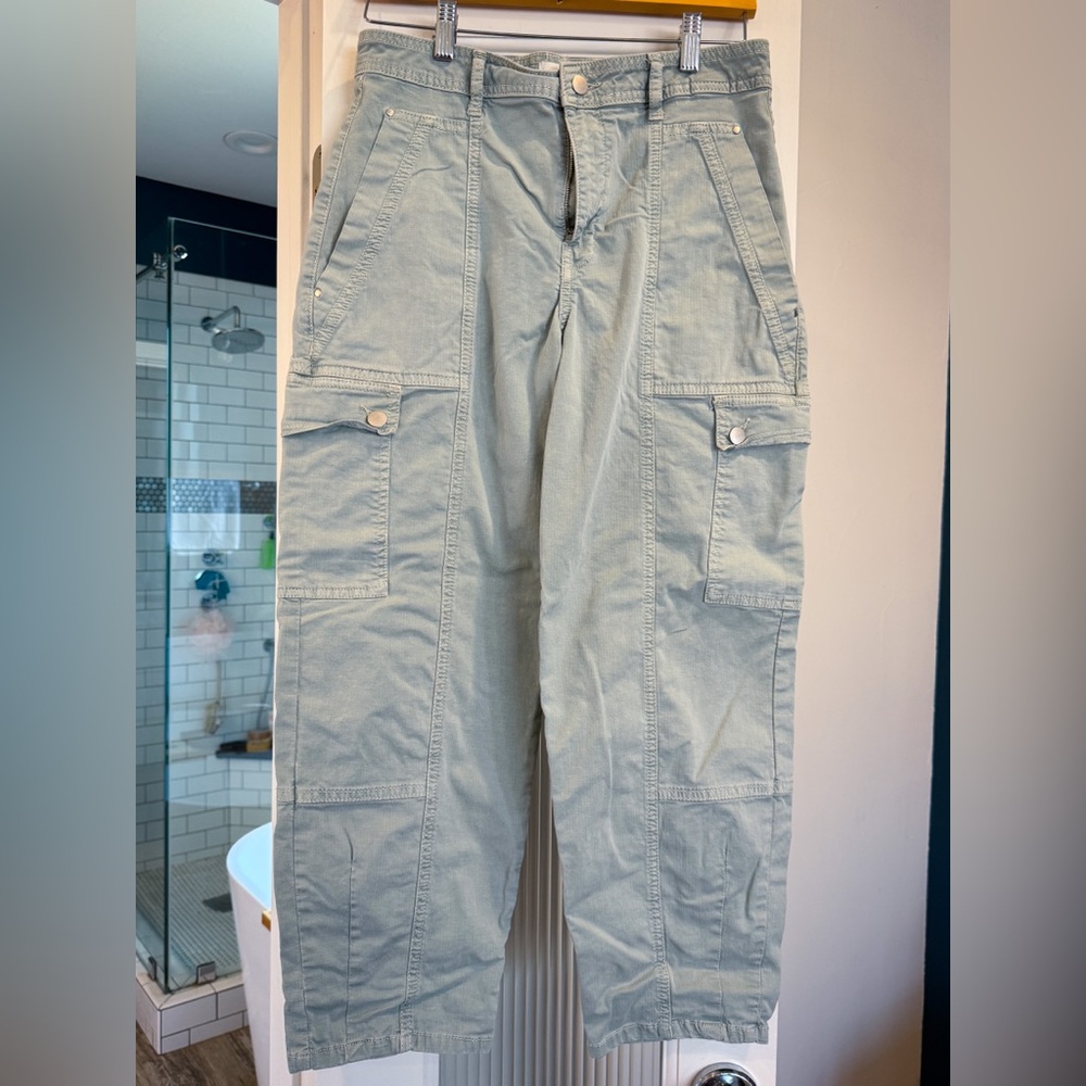 Pilcro Anthropologie Light Blue Barrel Crop Pants